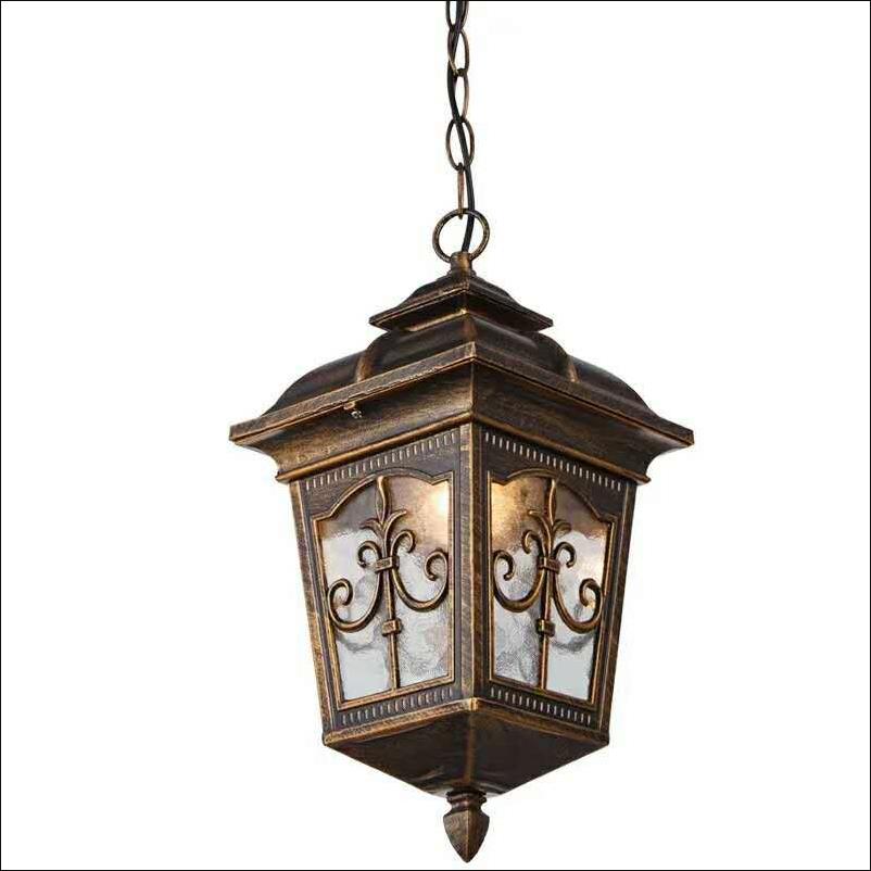European style chandelier garden balcony gange antique outdoor waterproof chandelier