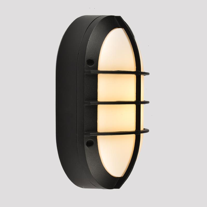 Oval vatnsónæm og rakónæm vegglamp Nordic post-modern outdoor led lamp